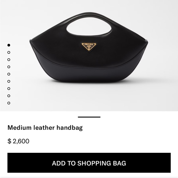 Black Prada Medium Leather Bag - Picture 3 of 17